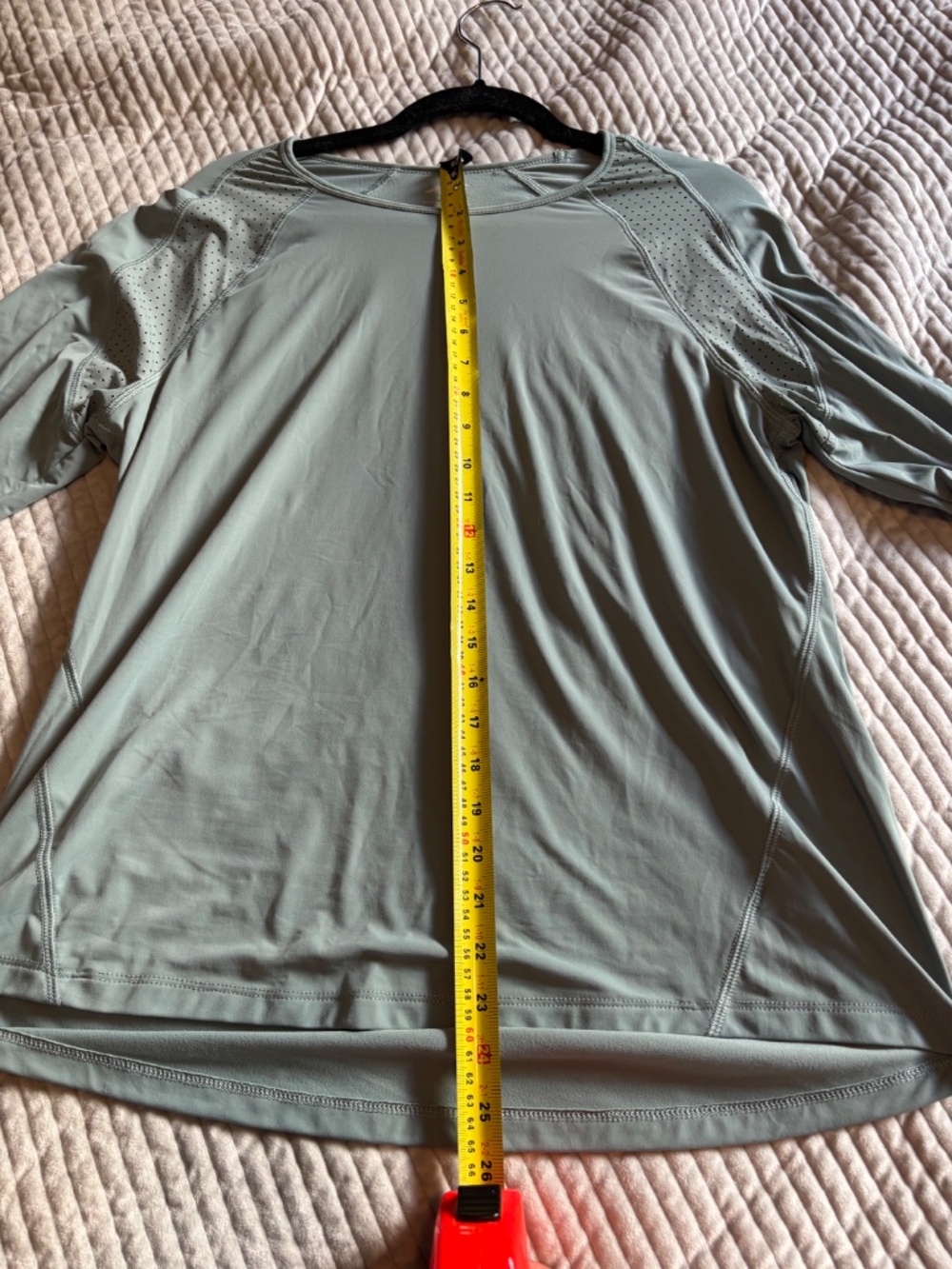 AVIA Women’s L Sage Green Long Sleeve Athletic Top Mesh Activewear - Picture 6 of 9